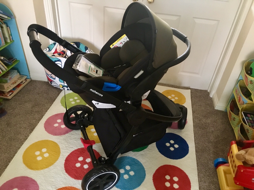 mothercare journey 3 wheel travel system